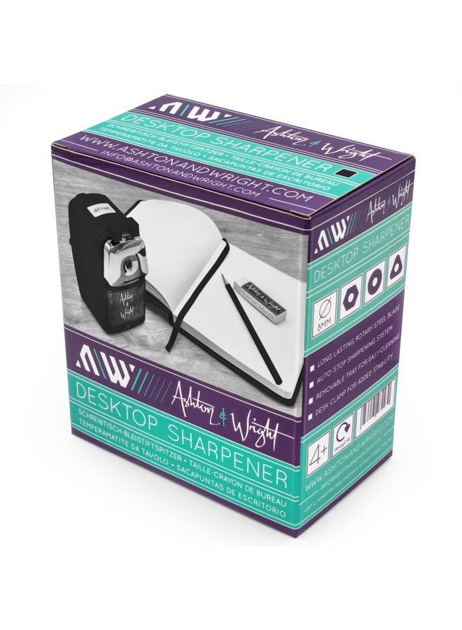 Ashton and Wright Mechanical Desktop Pencil Sharpener - Black - Image 3
