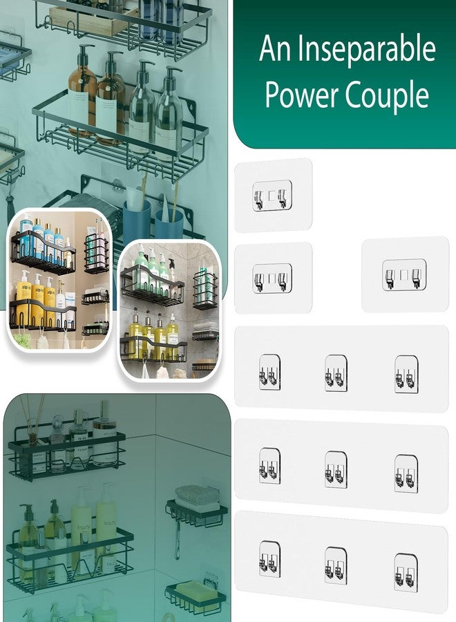 Jovware ملصقات لاصقة للحمام والمطبخ من جوفوار - عبوة من 12 قطعة للأرفف والسلال والرفوف - Image 2