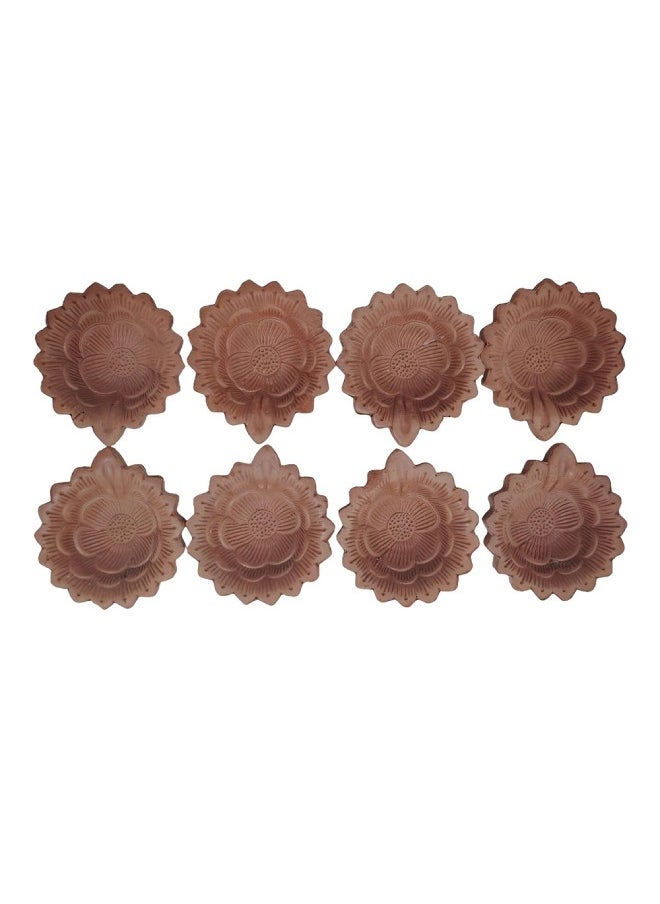 Madhoor - Assorted Mitti Diya Set of 8 Pcs - Image 1