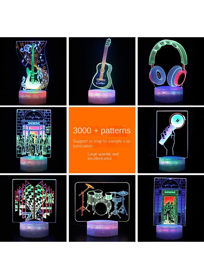Bluejw Music Series Desktop E-sports Atmosphere Light Usb Plug Touch Colorful RGB Night Light Small Table Lamp - Image 3
