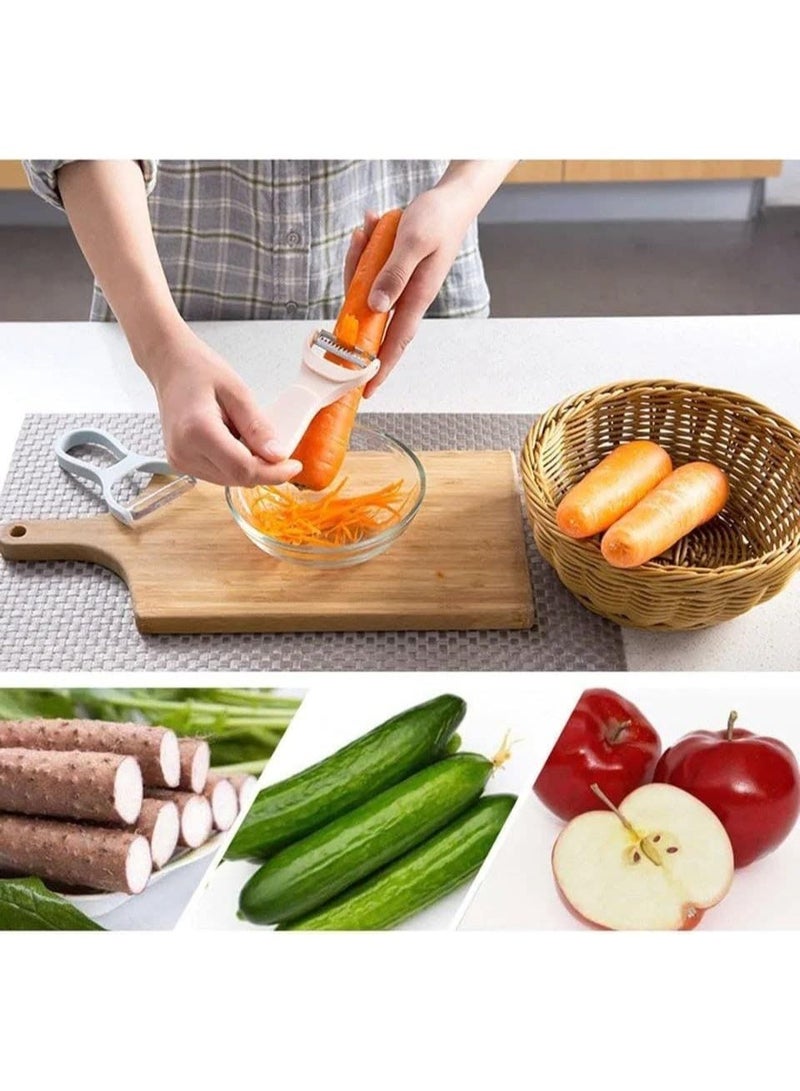 2-in-1 Multifunction Stainless Steel Peeler – Potato & Fruit Peeler with Scraper - Image 2