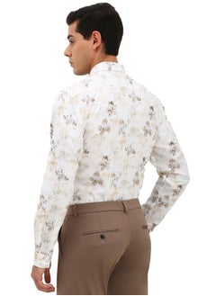 ألين سولي قميص ألين سولي للرجال بقصّة Slim Fit (ASSFQSPPW80720_White)  - Image 3