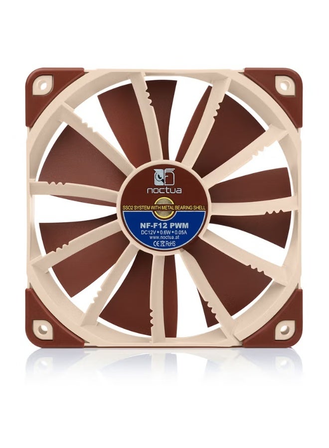 نوكتوا مروحة تبريد عالية الجودة Noctua NF-F12 PWM – مقاس 120 مم - Image 5