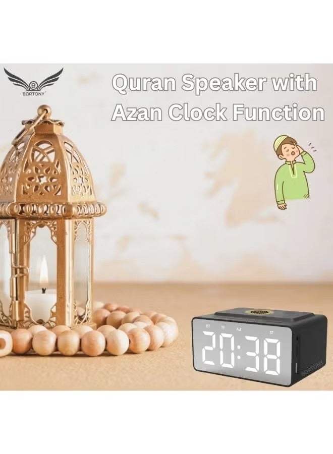 ACLIX Digital Azan Clock Quran Speaker, AZAN MP3 Player Remote and APP Control Portable Bluetooth Quran Speaker Muslim Prayer Azan Speaker, Eid hajj Gift for Parents - Image 2