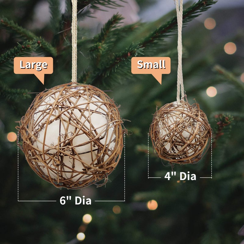 Gute Globe Hummingbird Nesters, Hummingbird Nesting Houses Set of 2, Bird Nesting Materials Holder, Refillable Balls Bird Nesting Station for Outdoor Wild Birds Wrens Finches Parrot (Small) - Image 4