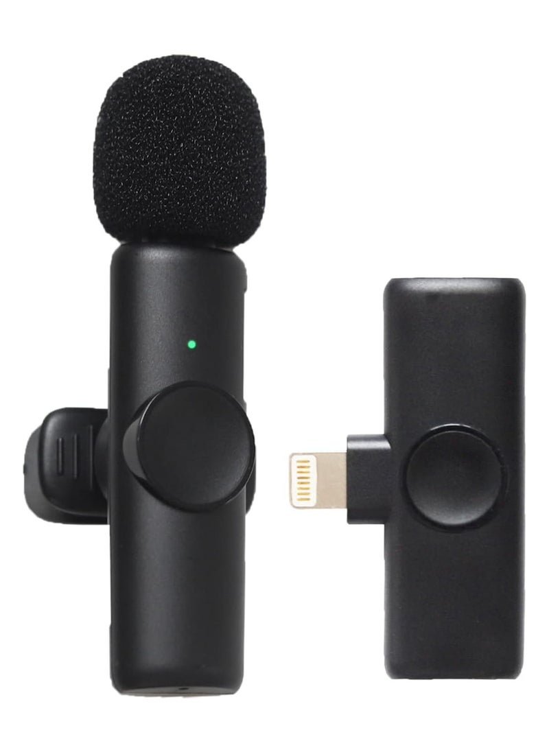 Gravity Wireless Lavalier Microphone for iPhone/iPad, Mini Plug-Play Wireless Lapel Mic for Recording TikTok YouTube Live, Noise Reduction/Monitor Sound/Reverberation Microphone - Image 1