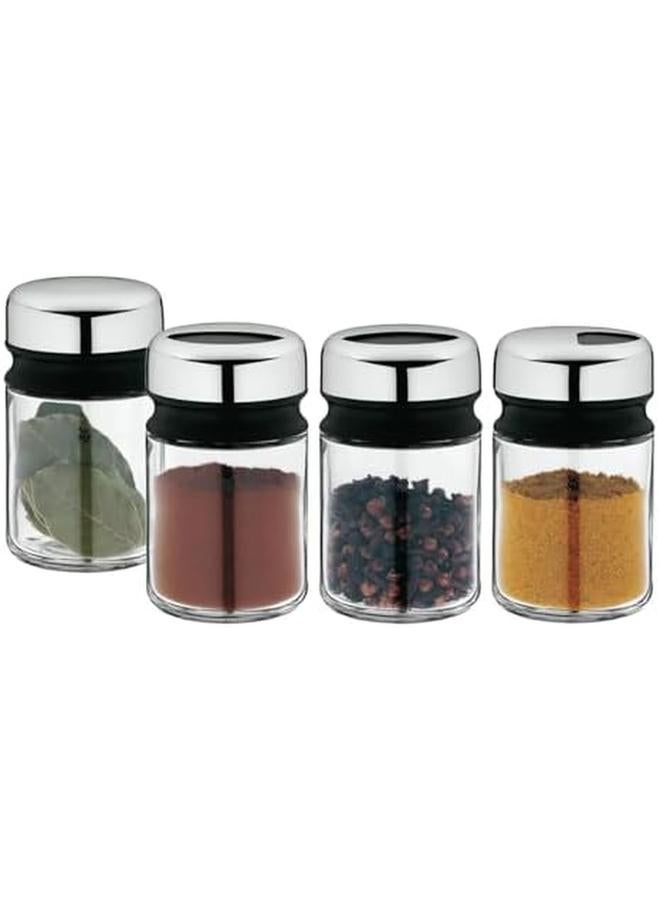 WMF Spice Shaker 4 Pc. Glass Spice Storage Sets. Airtight. Spice Jars. - Image 2