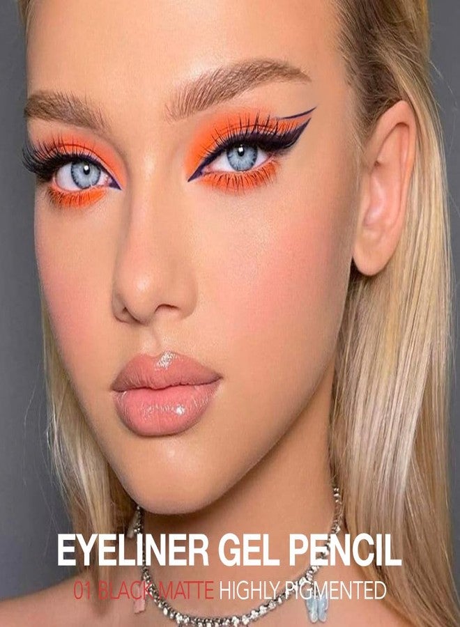 QIDSTERS Mauve Taupe Matte Gel Eyeliner Pencil, Multi-Use Waterline Eyeliner with Sharpener, Sharpenable Eye Liner Waterproof Smudge Proof, High Pigmented Eye Makeup Liners, Vegan & Cruelty-Free 04 - Image 2