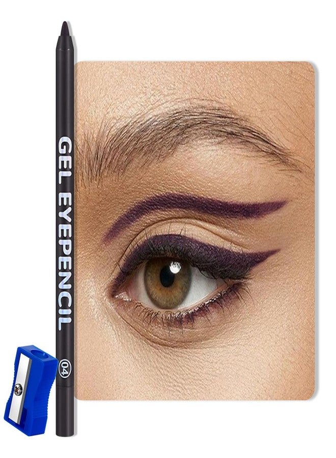 QIDSTERS Mauve Taupe Matte Gel Eyeliner Pencil, Multi-Use Waterline Eyeliner with Sharpener, Sharpenable Eye Liner Waterproof Smudge Proof, High Pigmented Eye Makeup Liners, Vegan & Cruelty-Free 04 - Image 1