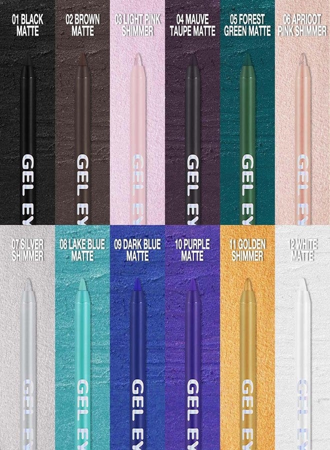QIDSTERS Mauve Taupe Matte Gel Eyeliner Pencil, Multi-Use Waterline Eyeliner with Sharpener, Sharpenable Eye Liner Waterproof Smudge Proof, High Pigmented Eye Makeup Liners, Vegan & Cruelty-Free 04 - Image 5