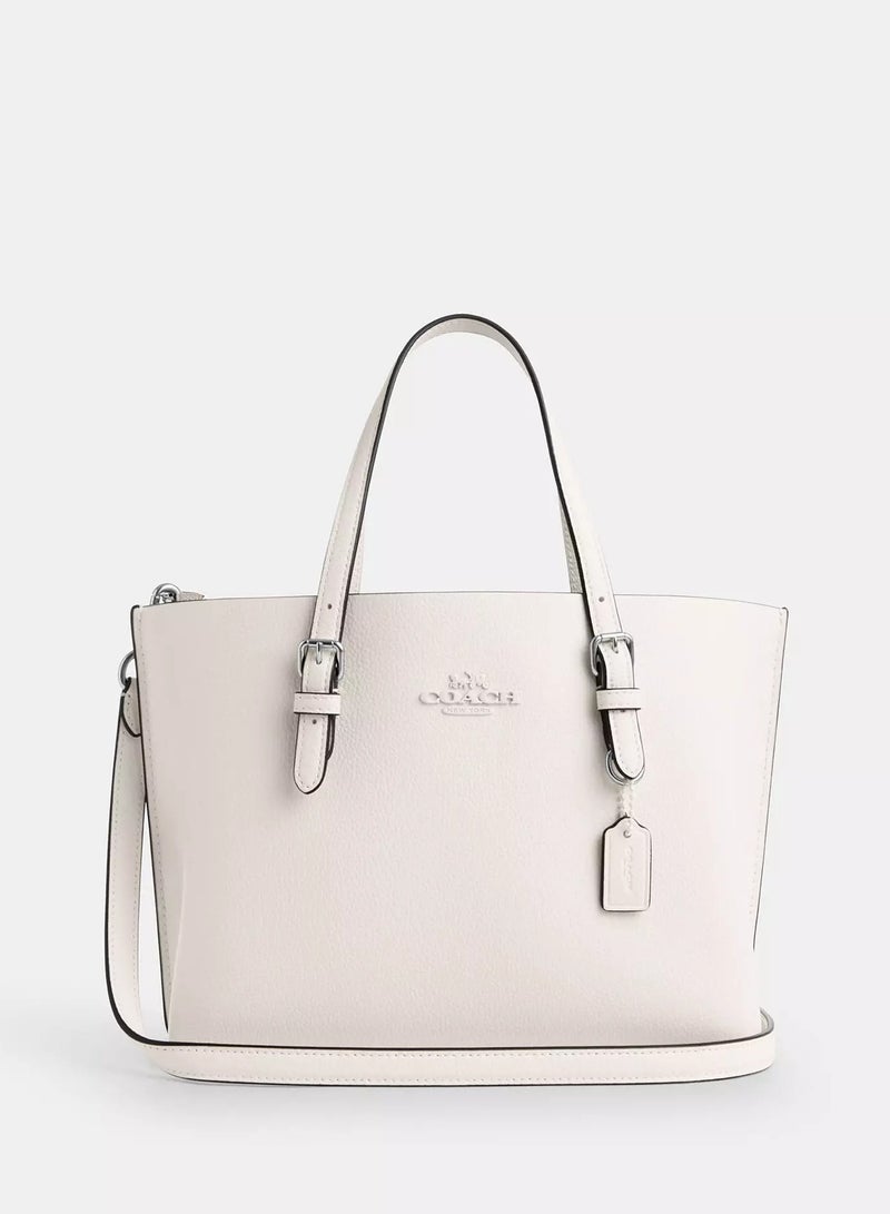كوتش اوت ليت حقيبة يد Coach Mollie 25، حقيبة كتف نسائية، حقيبة يد نسائية، حقيبة توت نسائية، حقيبة كروس نسائية، حقيبة سفر نسائية، 25 سم - بيضاء - Image 1