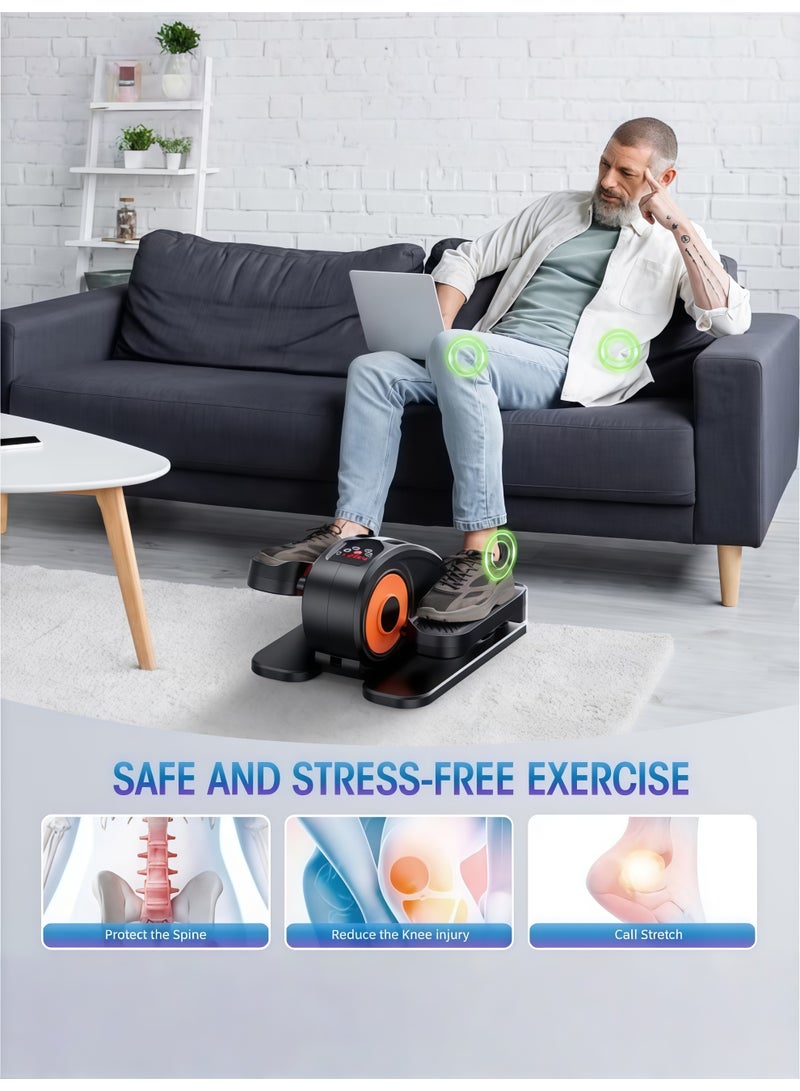 AETHER Under Desk Elliptical Machine Fully Assembled Quiet Portable Leg Exerciser with Remote Control 12 Speeds for Home Office (1 Unit) - Image 5