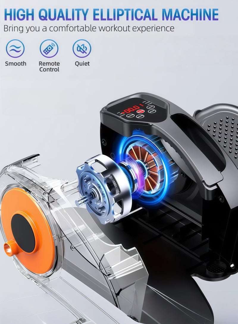 AETHER Under Desk Elliptical Machine Fully Assembled Quiet Portable Leg Exerciser with Remote Control 12 Speeds for Home Office (1 Unit) - Image 2