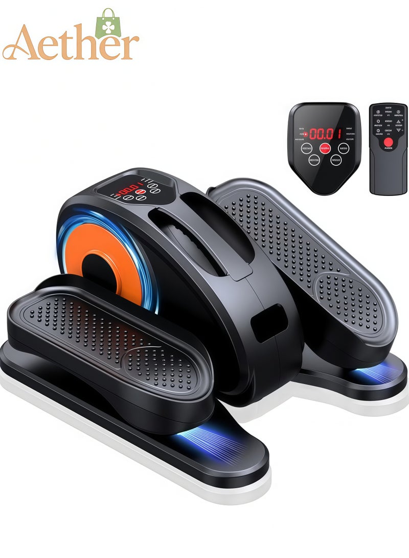AETHER Under Desk Elliptical Machine Fully Assembled Quiet Portable Leg Exerciser with Remote Control 12 Speeds for Home Office (1 Unit) - Image 1