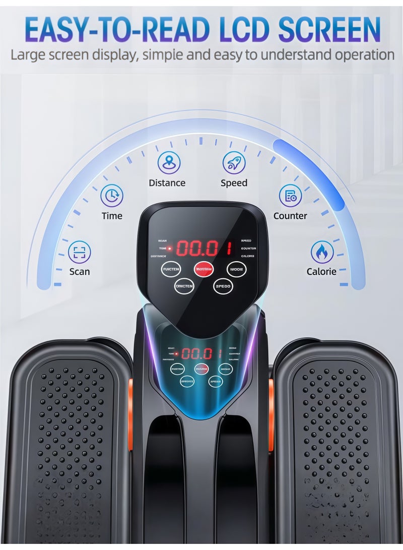 AETHER Under Desk Elliptical Machine Fully Assembled Quiet Portable Leg Exerciser with Remote Control 12 Speeds for Home Office (1 Unit) - Image 4