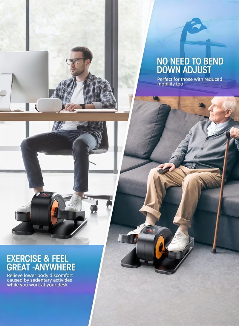 AETHER Under Desk Elliptical Machine Fully Assembled Quiet Portable Leg Exerciser with Remote Control 12 Speeds for Home Office (1 Unit) - Image 3