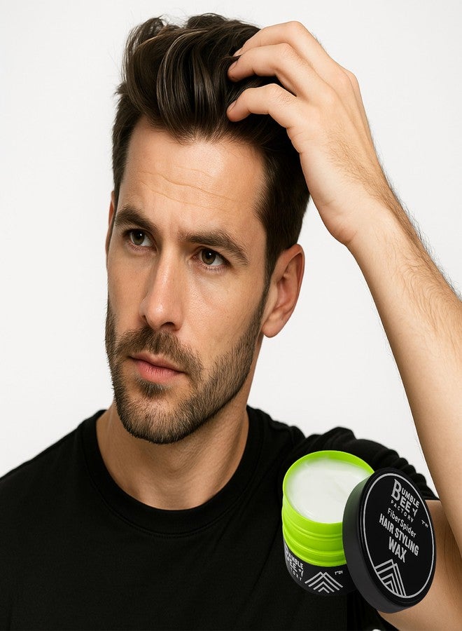 BUMBLE BEE Hair Styling Wax - Fiber Spider | Flexible Hold & Natural Shine - Image 3