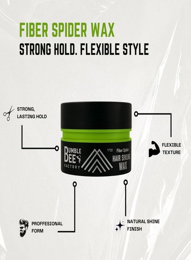 BUMBLE BEE Hair Styling Wax - Fiber Spider | Flexible Hold & Natural Shine - Image 4