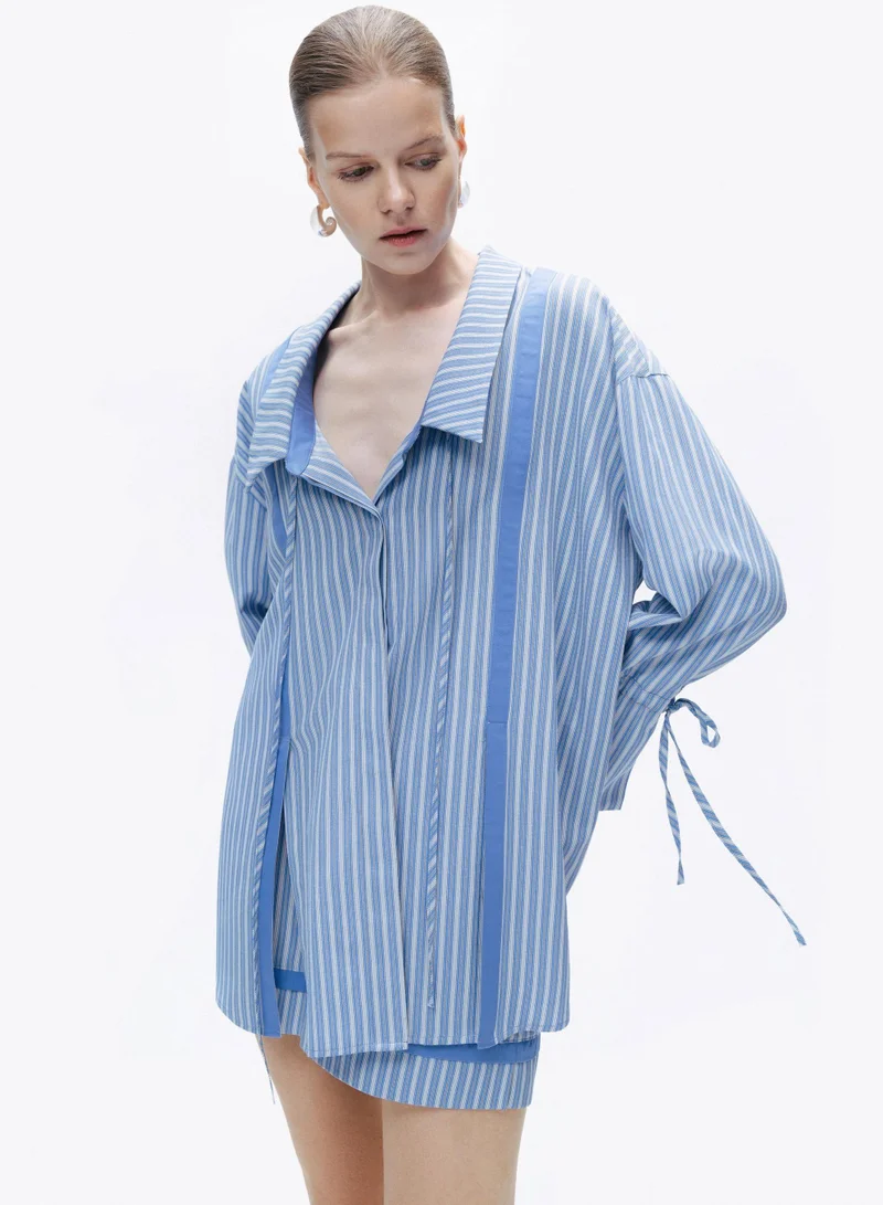 Nocturne Shirt with Woven Label Details
