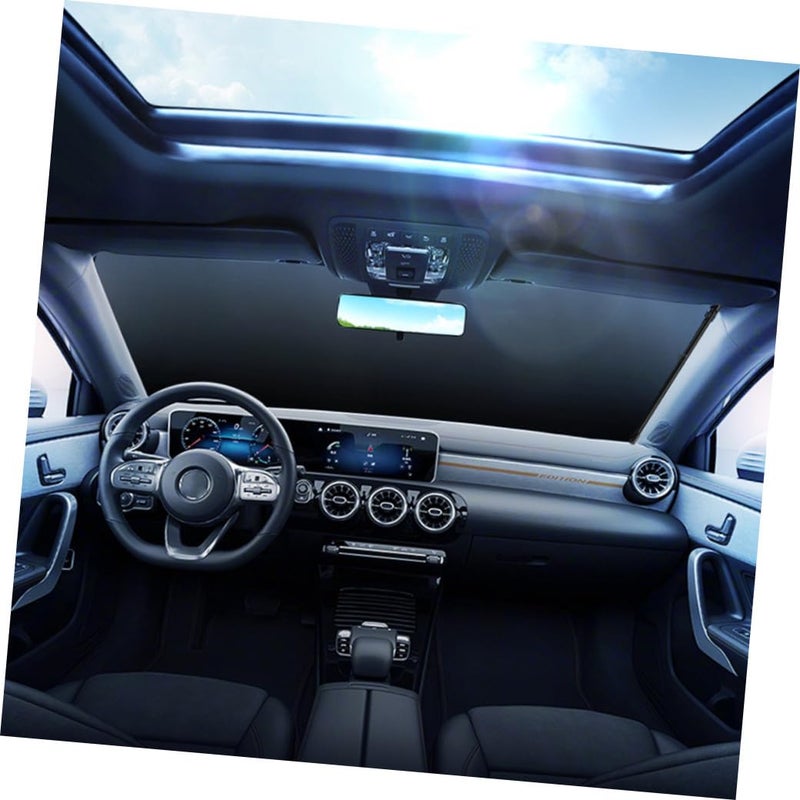 Retractable Car Windshield Sunshade 58x140cm UV Protection Heat Insulation For Summer - Image 4