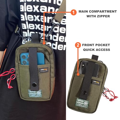 RE ROUGH ENOUGH Rough Enough Man Purse Cell Phone Small Crossbody Bag for Men Shoulder Sling Tactical Pouch - Image 4