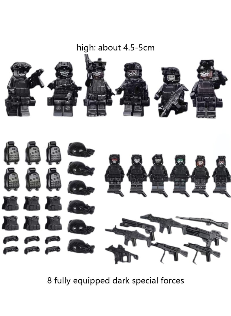 Children's Toys Dark Commando Character Model Small Particle Building Blocks Toy Ornaments (6 Pieces)  - Image 2
