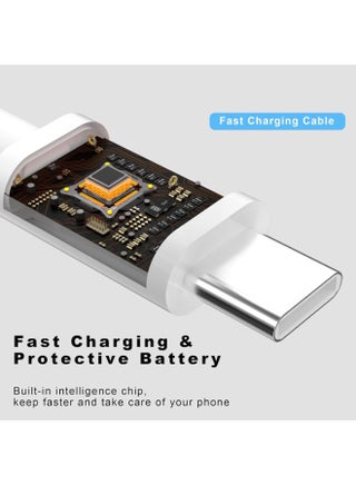 USB to type C Fast Charging Cable, 3 Metres USB A to USB C Charging Cord Compatible with iPhone 16 15/Plus/Pro Max Type C Cord, for iPad Pro 12.9/11, Air 5th/4th Gen (1 Pack) - view 2