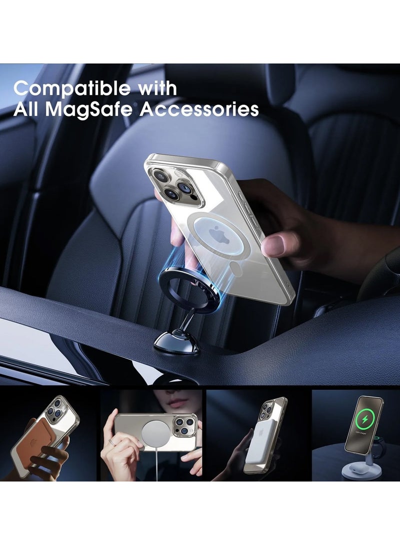 Titanium Series Magsafe Wireless Charging Case Cover For Apple iPhone 15 Pro Max 2023 Silver