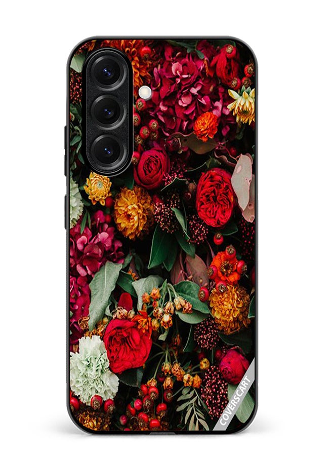 VR CREATIVE Protective Case Cover For Samsung Galaxy S25 Colourful Flower Design Multicolour