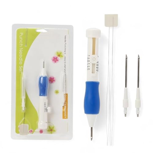 Golden Phoenix Punch Needle Embroidery Set with Adjustable Punch Needle Pen, Ergonomic Grip & Interchangeable Needles – Ideal for Beginners & DIY Craft Projects - Image 1