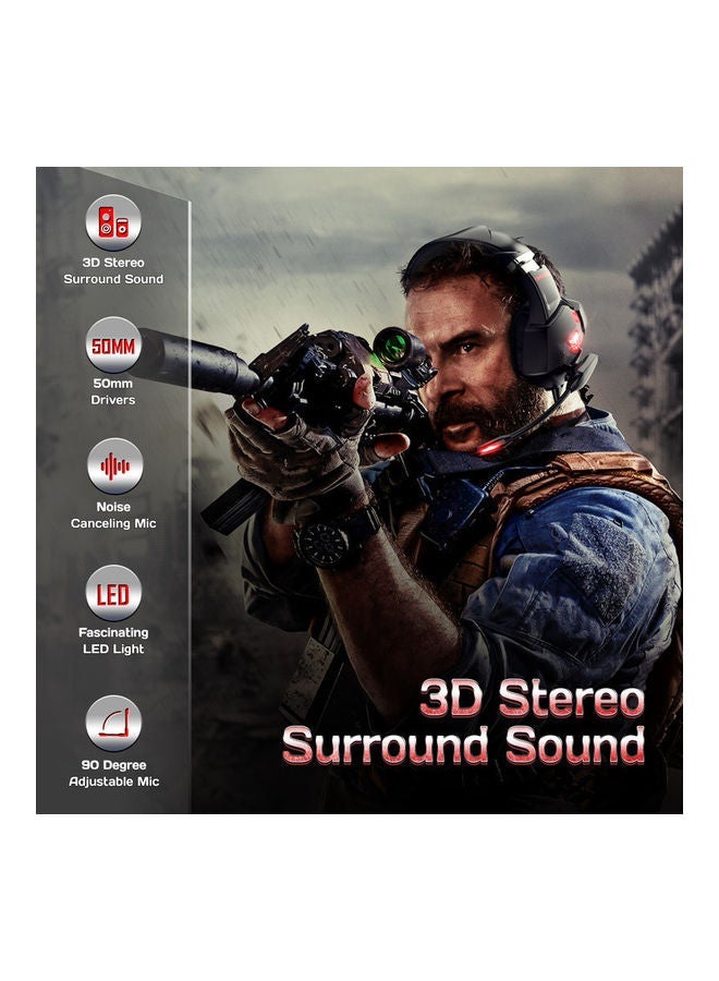 NIBEMINENT Gaming Headset with Microphone for PS5/PS4/Xbox One/Xbox Series X,S/Switch /PC - Image 3