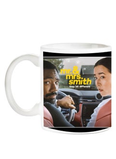 Story Of Candle Ceramic mug with the “Mr Mrs Smith” design printed in white  - Image 2