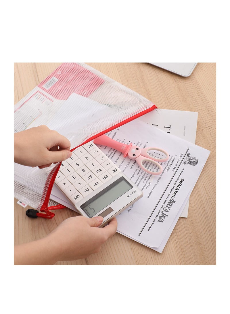 Deli 12-Piece A4 Size Zipper Bag Assorted Colours - Image 3