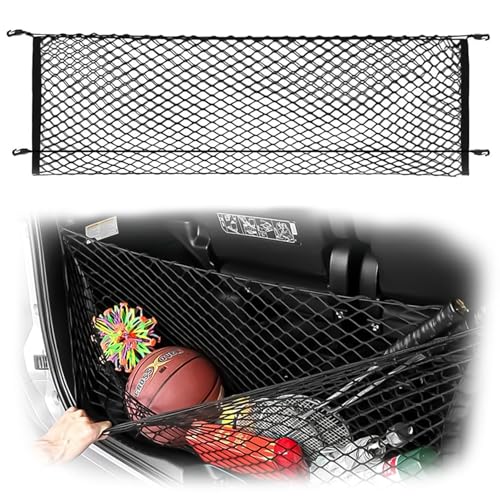 Leezhen Car Rear Cargo Net, Adjustable Elastic Storage Organizer Net, Trunk Cargo Storage Net Compatible with 2018 2019 2020 2021 2022 2023 2024 2025 Impreza and Crosstrek - Image 1