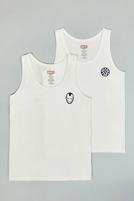 أر أند بي 2 Pack Marvel Print Vests