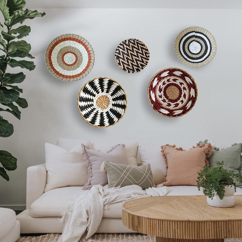 Straw Wall Decoration Background Wall Decoration Ethnic Style Moroccan Style Sofa Bedside Wall Hanging - Image 2