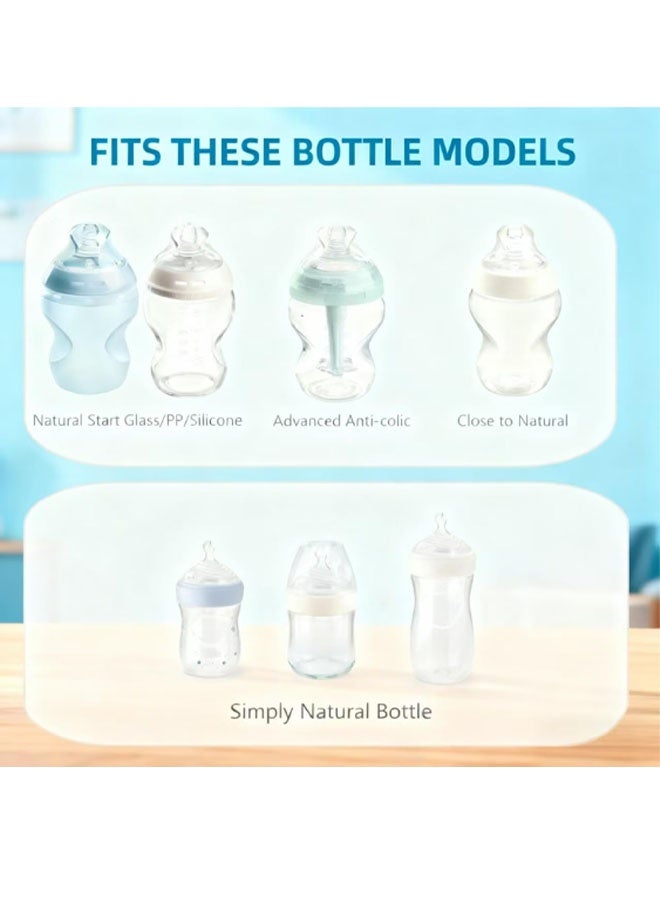 4-Count Silicone Bottle Nipples for  Anti-Colic Bottles & Advanced Anti-, Anti-Colic Valve, Medium Flow, 3m+ - Image 2