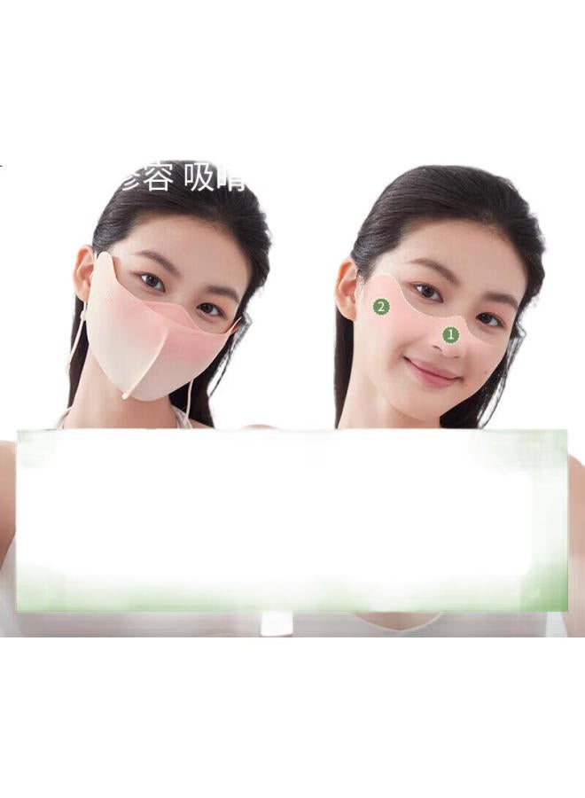 Beneunder 3D Sun Protection Face Mask For Women, Ice Silk Uv-Resistant Frost Powder Al39024 - Image 1