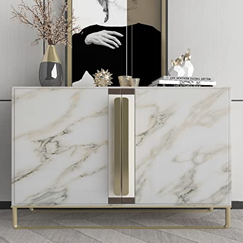 Ekmxmax White Marble Peel and Stick Wallpaper Granite Countertop Contact Paper 16"×118", White with Green Textured Self Adhesive Waterproof Glossy Removable PVC for Renter Furniture Cabinet Table - Image 4
