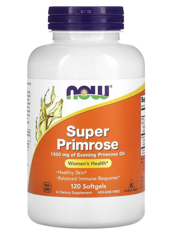 now Super Primrose 1300 mg 120 Softgels
