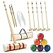 ropoda 35In Updated SixPlayer Croquet Set with Wooden Mallets Colored Balls Sturdy Carrying Bag for Adults Kids Croquet Set Perfect for LawnBackyardPark and More - Image 3