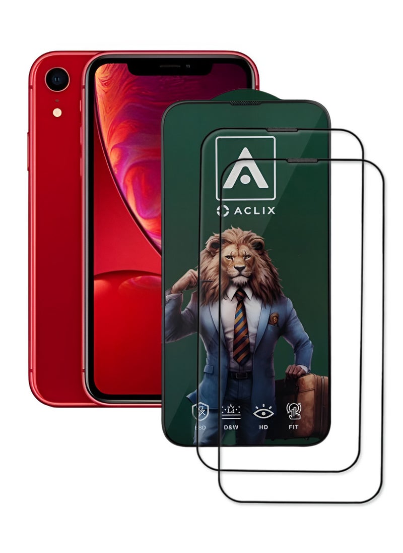 أكاليكس قطعتين، واقي شاشة عالي الجودة لهاتف آيفون XR - Image 1