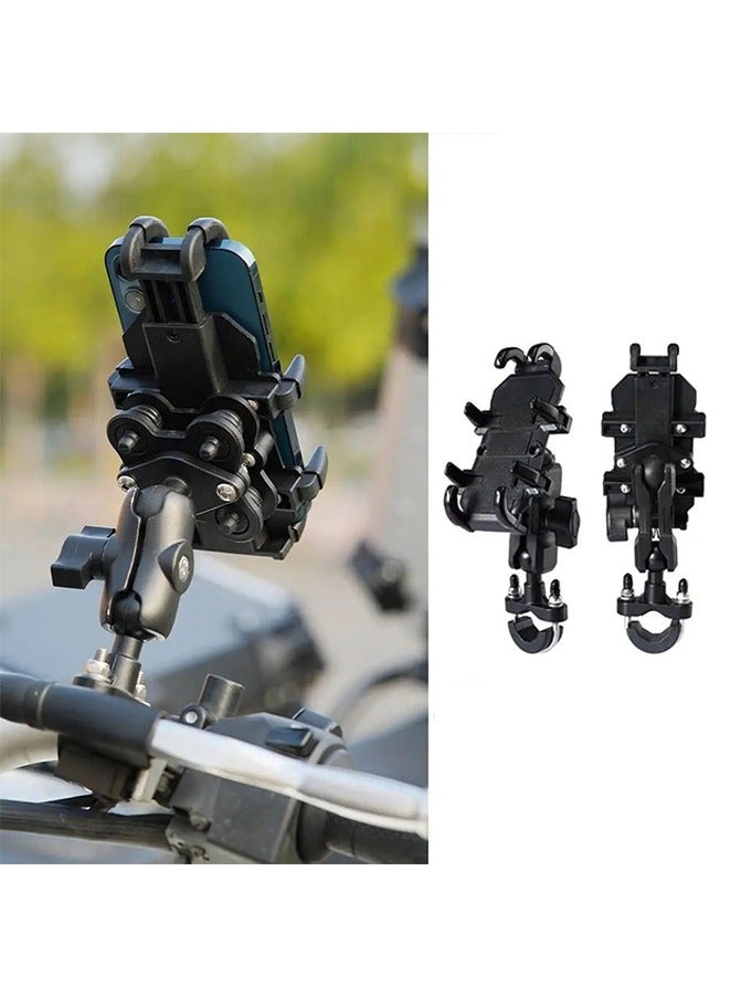 Motorcycle Phone Holder Shock Absorber,4.7-7.1 inch Mobile Phone Shockproof Holder Module Adjustable at Any Angle for Motorcycle Scooter ATV bike Cell Phone Bracket  - Image 1