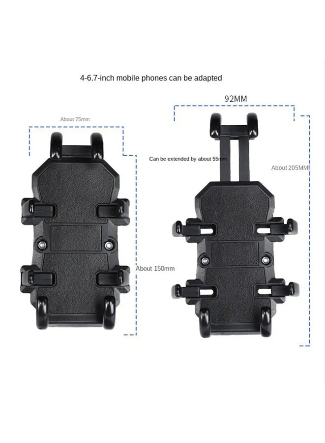 Motorcycle Phone Holder Shock Absorber,4.7-7.1 inch Mobile Phone Shockproof Holder Module Adjustable at Any Angle for Motorcycle Scooter ATV bike Cell Phone Bracket  - Image 5