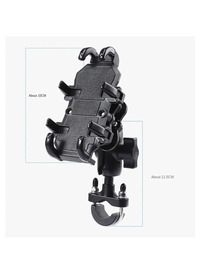 Motorcycle Phone Holder Shock Absorber,4.7-7.1 inch Mobile Phone Shockproof Holder Module Adjustable at Any Angle for Motorcycle Scooter ATV bike Cell Phone Bracket  - Image 4