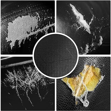 BADHI ENTERPRISE BADHI ENTERPRISE Black Self-Adhesive Genuine Leather Repair Patch - 32 x 60cm Durable Leather Sheet for Sofa, Couch, Furniture, Car Seats, and Jackets - Waterproof DIY Upholstery Repair Tape (5)  - Image 2