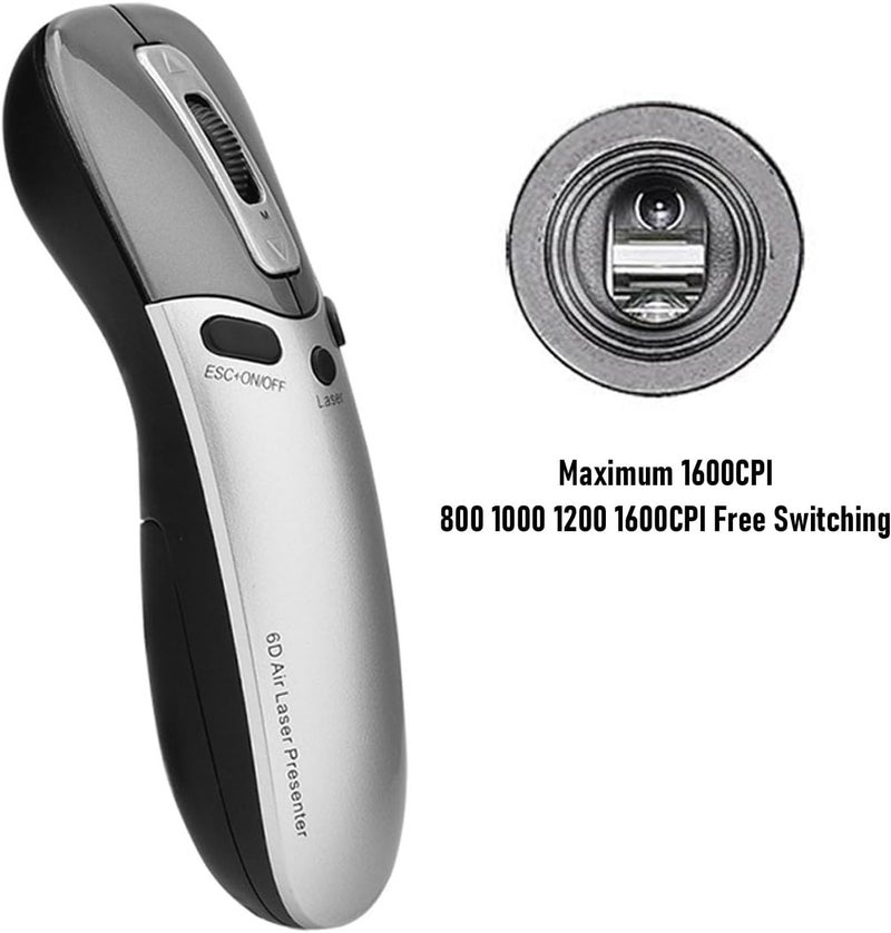 Durability boost selected material LICAEVEY 2.4G Wireless Presentation Clicker with Gyroscope Technology, Remote Control Mouse Pointer and Page Turning, Plug and Play, for PC Laptop Easy assemble alternatives Repeated assemble detach compatible Medium weight Easy clean surface Liquid tight joint Daily wear upgraded resistant material Worldwide popular practical build Globally selected raw material Cleaner resistant Air & land transit compatible Space saving Trendy budget practical design Month-round consistent deliver Regional central warehouse stock All territory compatible build Ready order processing Durable versatile substance Rack sorted local inventory All need matching options Organized shipment arrange All space matching look Permanent & temporary usable Storage transit efficiency build Odor free color - Image 2