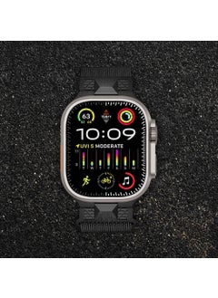 ZORE Apple Watch Compatible Ultra 49MM KRD-107 Metal Mesh Strap-Gray  - Image 5