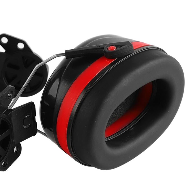 Noise Reduction Earmuffs: Lightweight Adjustable Hard Hat Attachment - Durable Rotatable Buckle Ear Protection for Construction Site Safety - Image 1