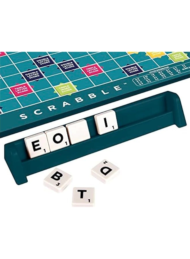 DURKU Classic Scraple Crosscard game - game board 120 characters -4 brackets - backpack - instructions - suitable for 10+children - can be used by 2-4 players - Image 2
